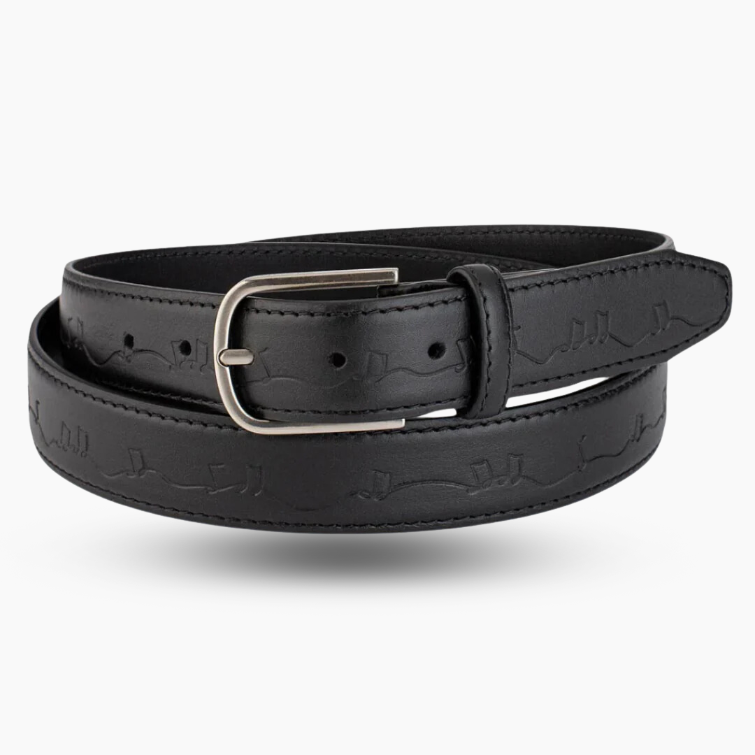 Freedom 🎶 Original Leather Belt with musical pattern – KAZARTT