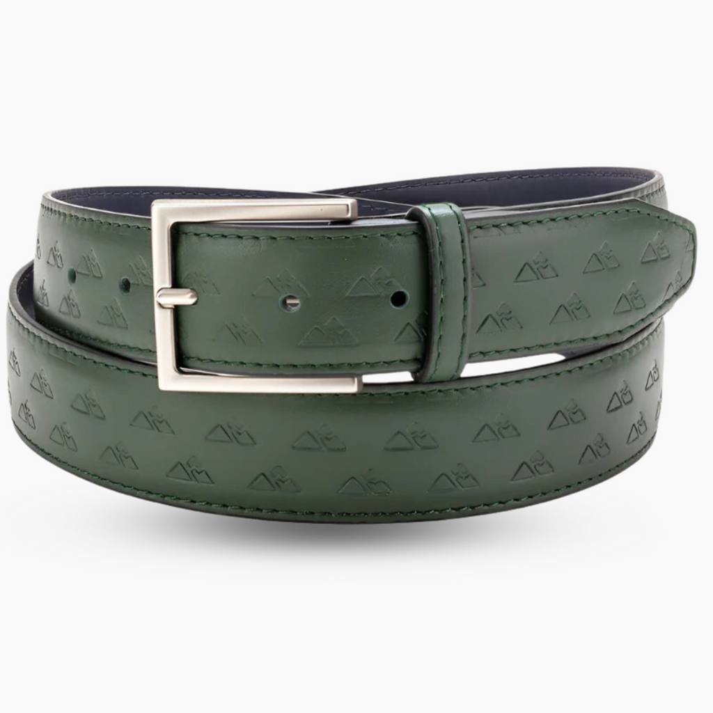 Ambition 🏔 : Original leather belt with mountains – KAZARTT